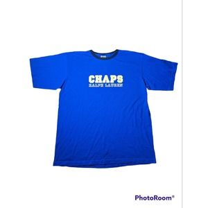 Vintage Chaps Ralph Lauren Short Sleeve T Shirt XL Big Spell Out Logo